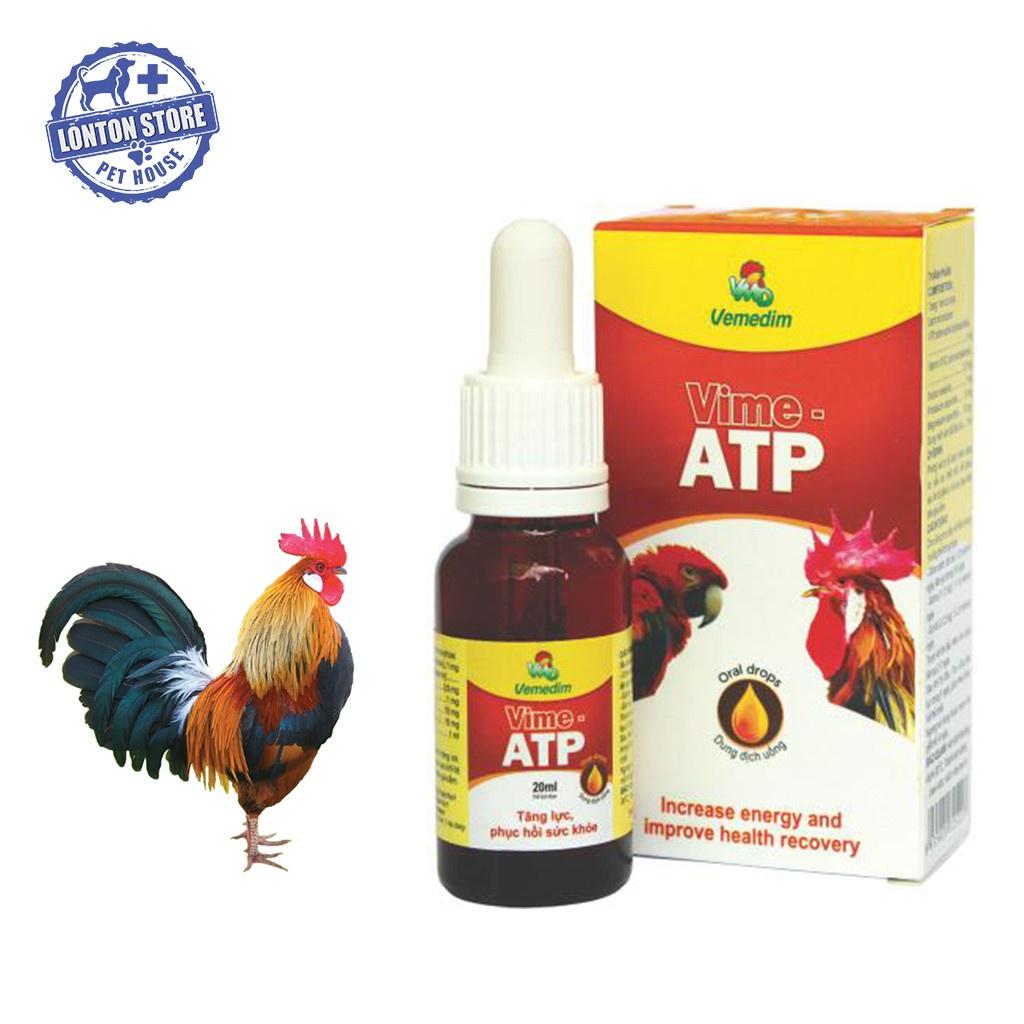 Vime ATP - Nước Tăng Lực Sung Sức Cho Gà Kiểng, Gà Đá, Chim Cảnh, 10ml