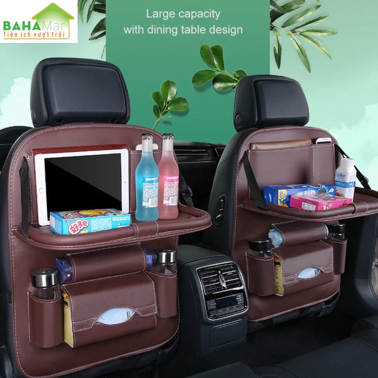 TÚI TREO ĐỂ ĐỒ TRÊN Ô TÔ CÓ THỂ GẤP - ĐA NĂNG LƯU TRỮ ĐỒ DÙNG "BAHAMAR" thuận tiện sắp xếp gọn gàng đồ trên xe hơi