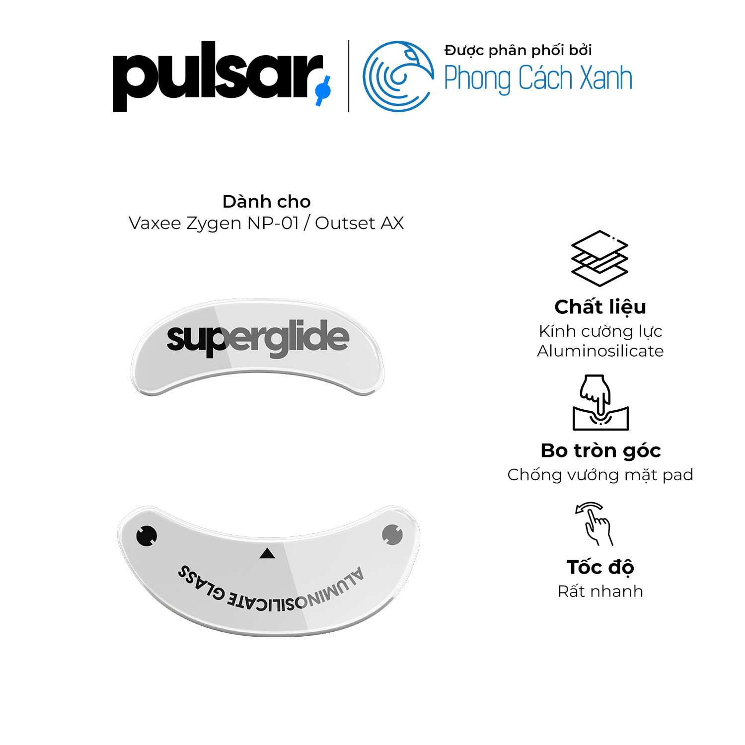 Feet chuột Pulsar Superglide - Vaxee Zygen NP-01 / Outset AX - Hàng Chính Hãng