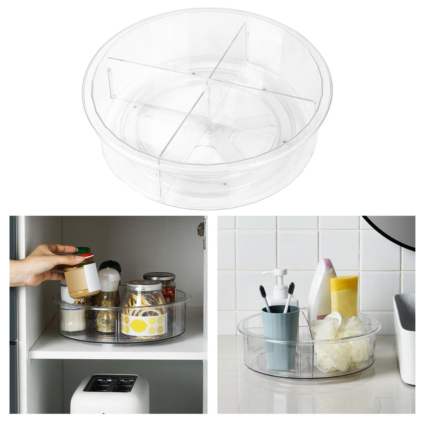 Turntable Organizer  Non-Slip Storage Box Spice Racks