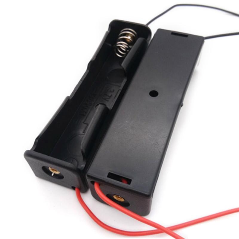 20 Chiếc Nhựa Pin 18650 Ốp Lưng Giá Đỡ Pin Hộp Bảo Quản Pin Hộp Đựng Có Dây Dẫn Pin 18650