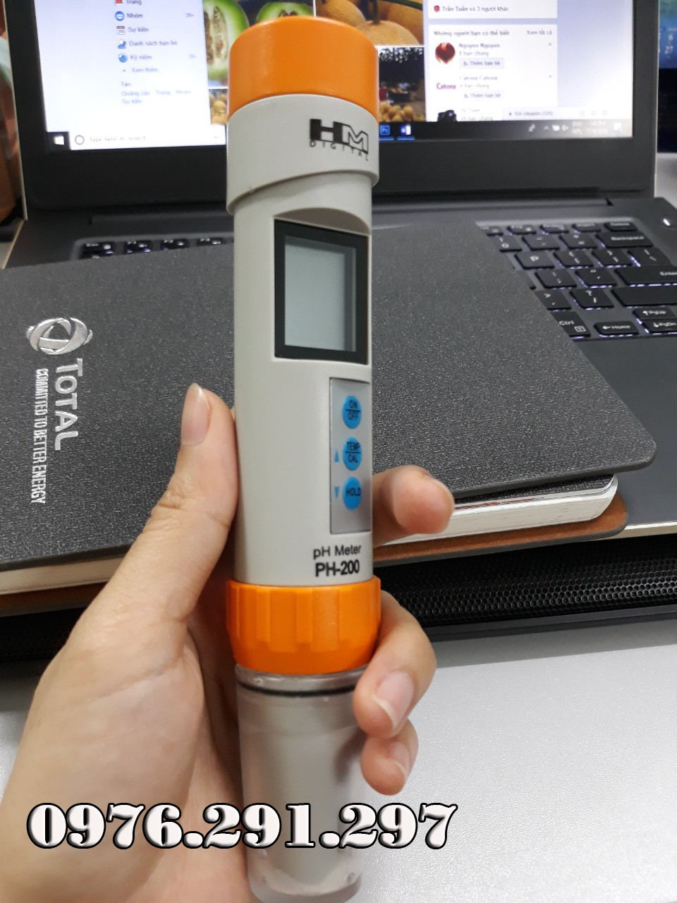 Bút đo PH nước PH200 - Bút đo PH chuyên dùng cho thủy canh HMDigital Mỹ