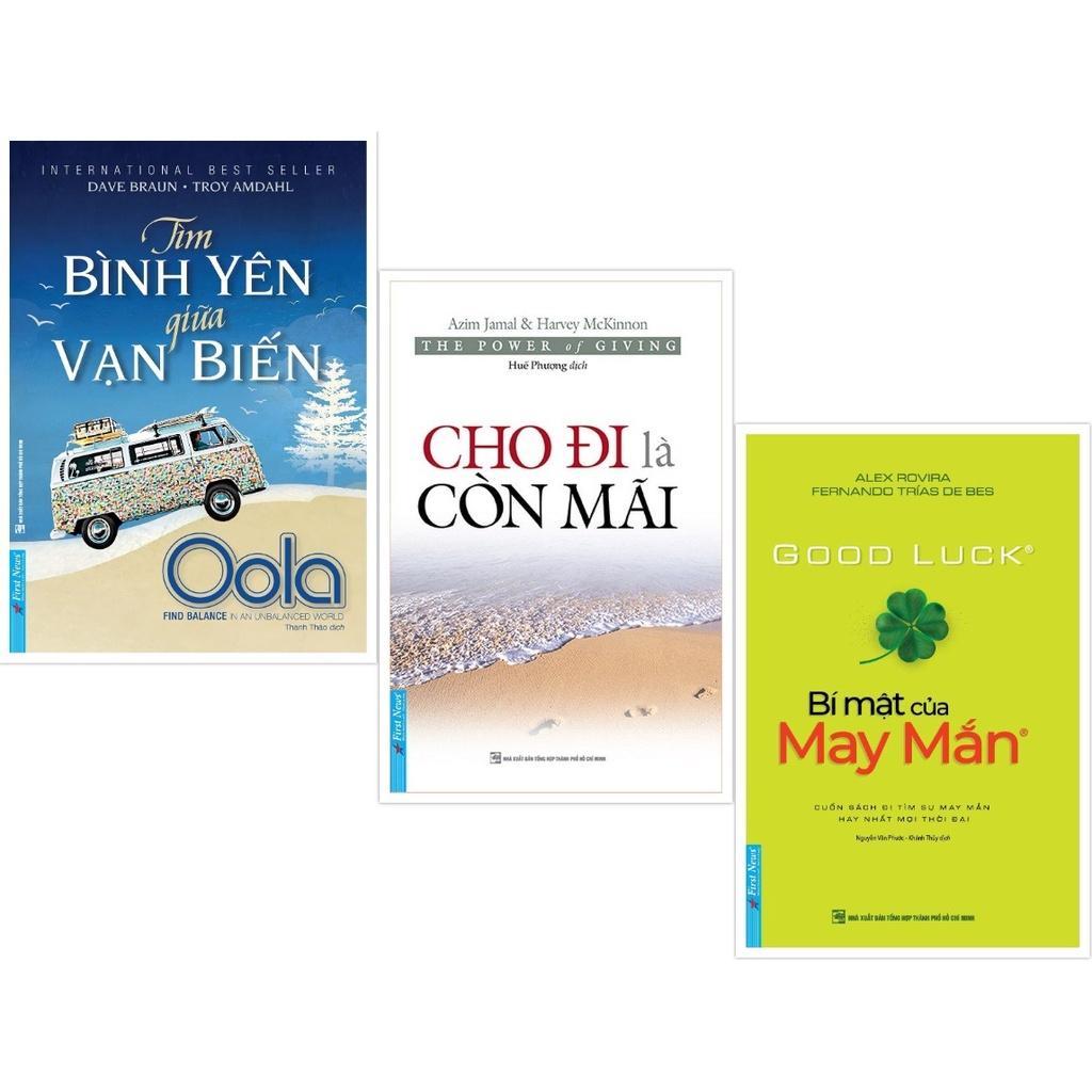Combo Tìm Bình Yên Giữa Vạn Biến Oola + Cho Đi Là Còn Mãi + Bí Mật Của May Mắn  - Bản Quyền