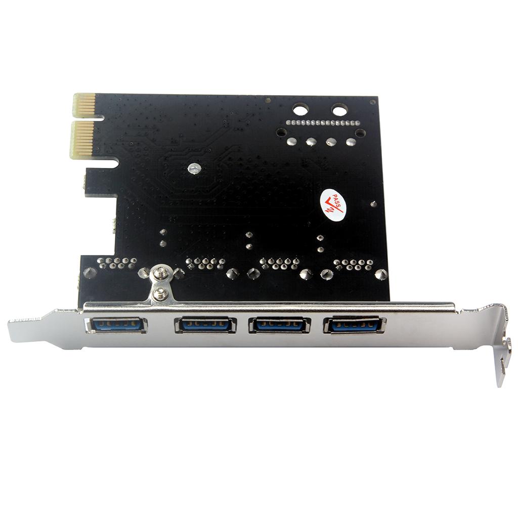 Hình ảnh 4 Ports PCIE to USB 3.0 Expansion Card - Interface USB 3.0 4-Port  Card