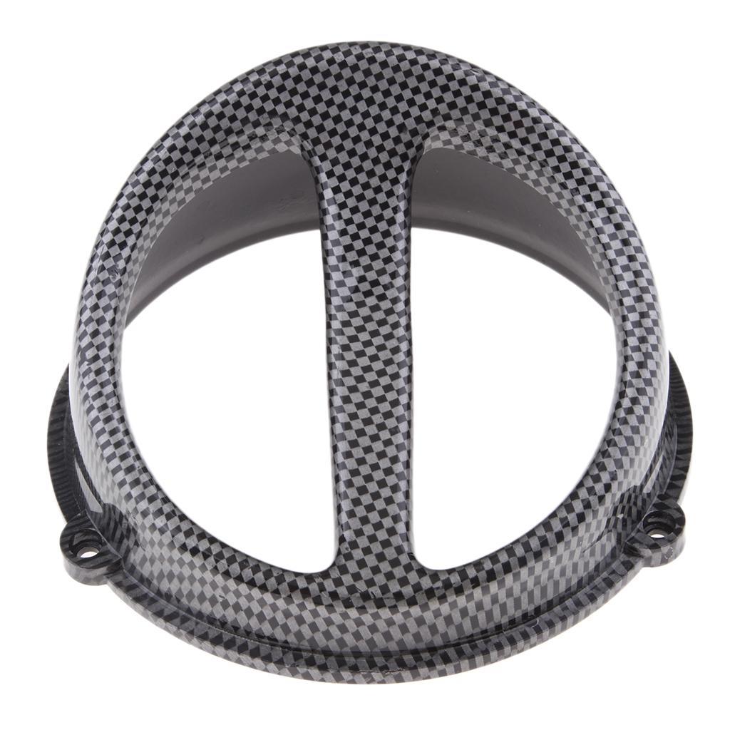 2 Pcs Carbon Fiber Color Air Scoop Fan Cover Cap Fits for GY6 125/150cc Scooter