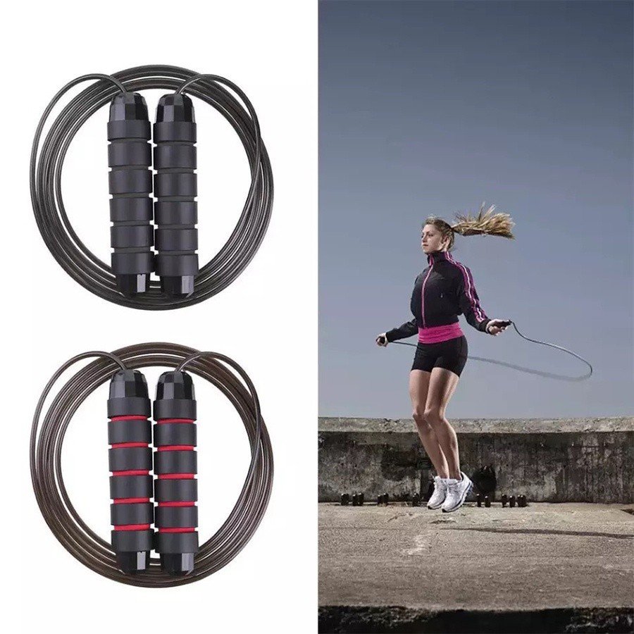 THIẾT BỊ THỂ THAO - Bộ dây nhảy tập luyện toàn thân tại nhà cho nam và nữ dài 2,7m , tay cầm bọc xốp chống trơn trượt khi tập luyện