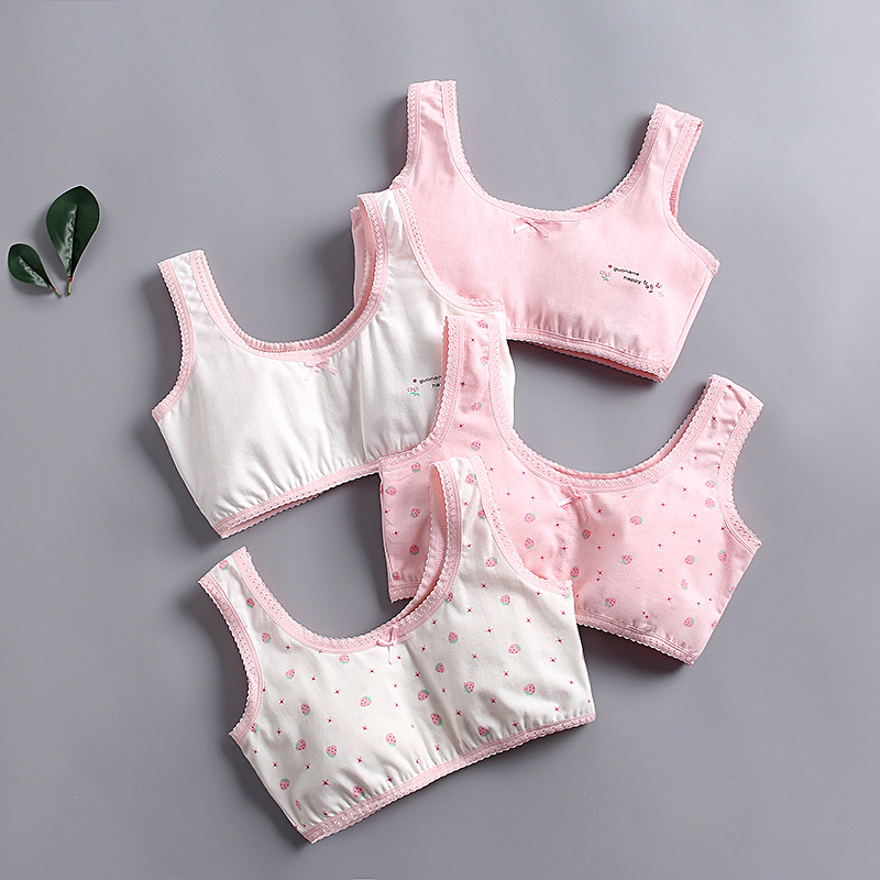 Áo áo lót bé gái Hàn Quốc siêu đẹp chất cotton, áo bra cho bé gái từ 20-50kg