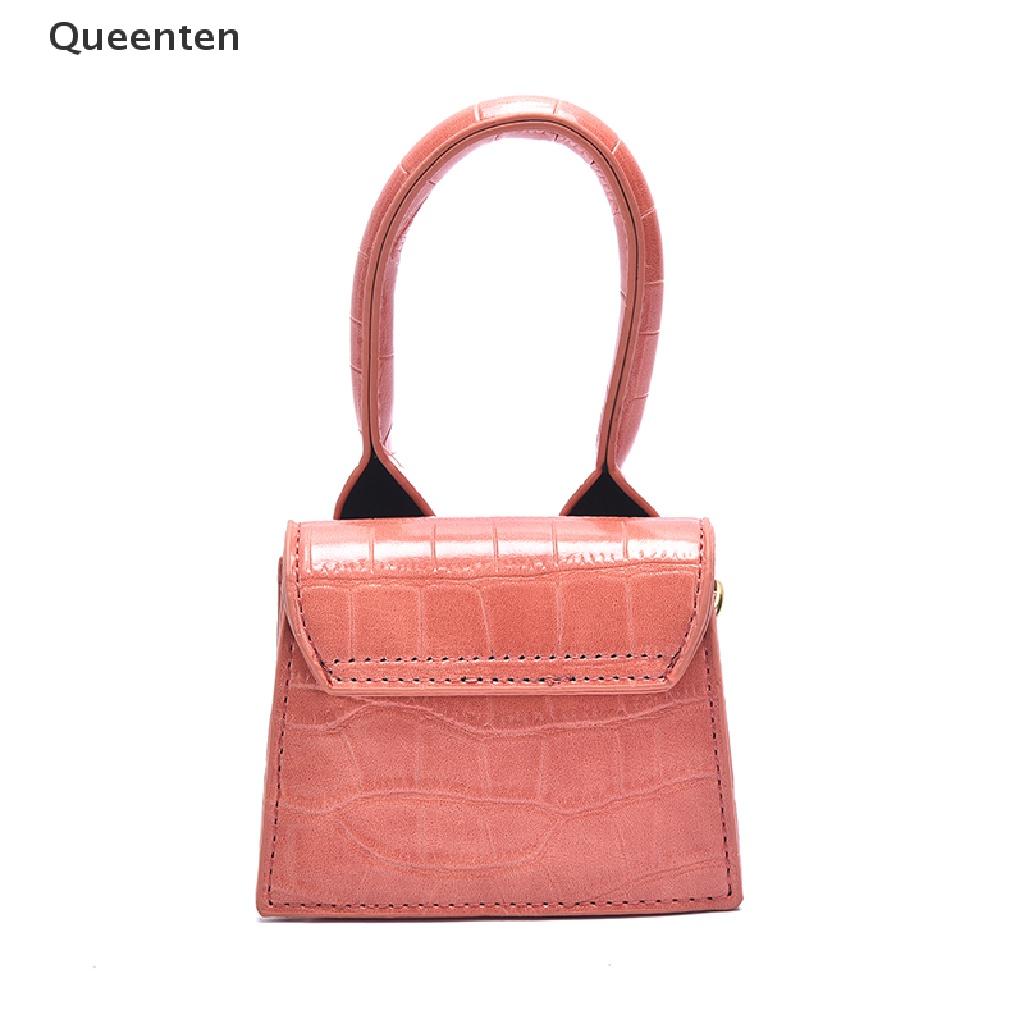 Queenten Jacouemus Brand Women Bag Leather Designer Crossbody Bags Small PU Handbag QT