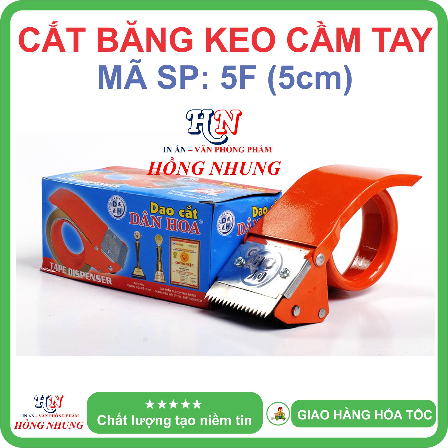 Đồ Cắt Băng Keo Cầm Tay Sắt 5F/ 6F Dụng Cụ Cắt Băng Keo tiện lợi