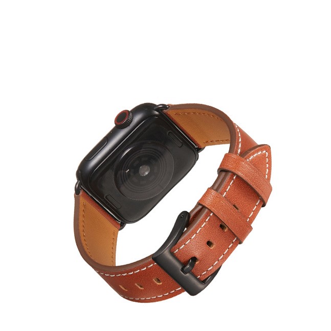 Dây Da Cho Apple Watch Kai.N Herms Leather, Da Bò Thật Cao Cấp Chống Nước Chống Mồ Hôi_ Hàng Chính Hãng