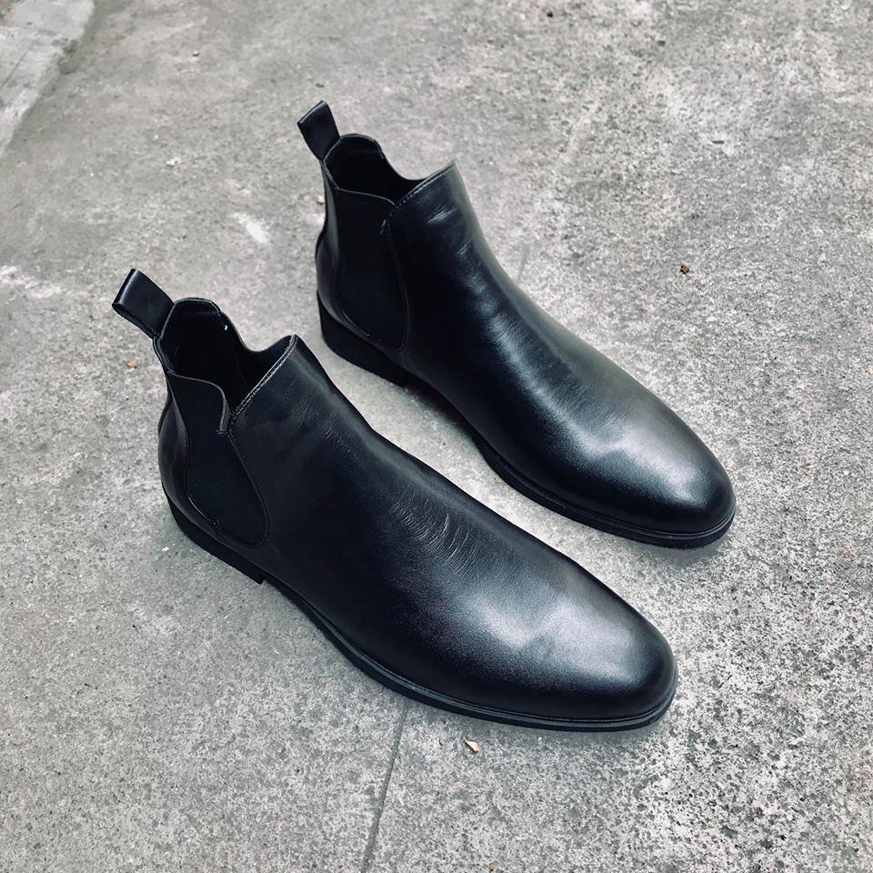 Chelsea Boot nam da bò tặng kèm lót tăng chiều cao 6cm