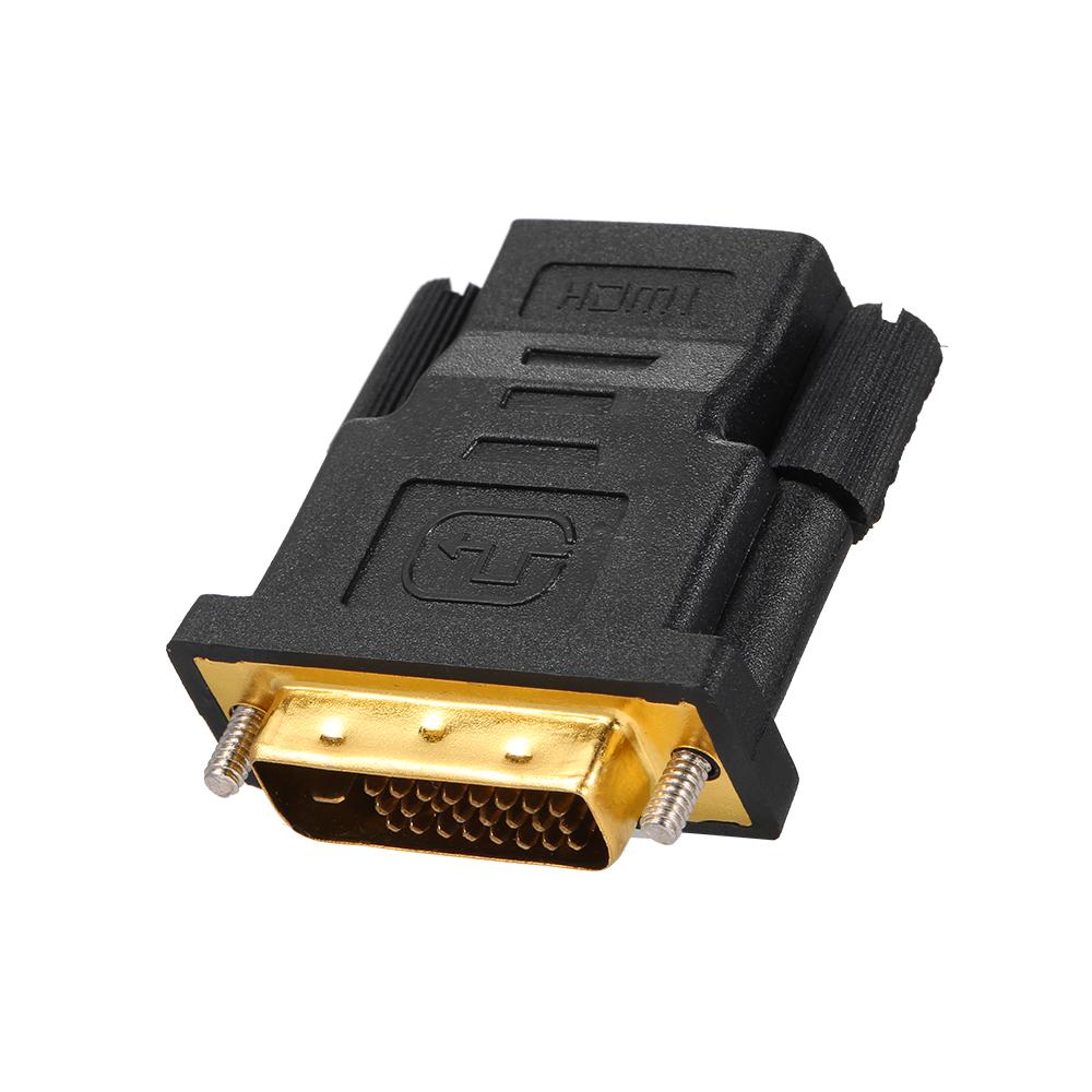 DVI-D to HD Adapter 1080P Gold Plated DVI DVI-D 24+1 Pin Male to HD Female Converter Replacement for PS4 PC HDTV