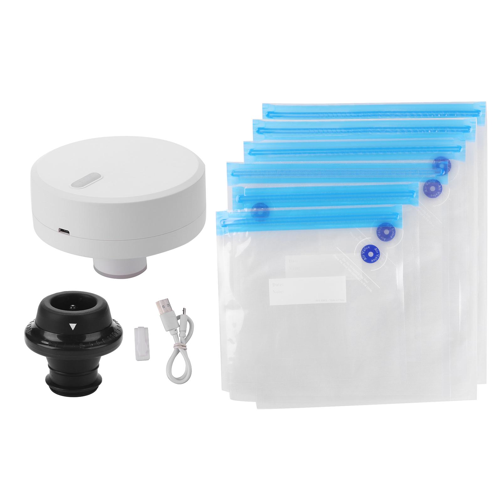 Intelligent Vacuum Fresh Box Bottle Cap Sealer Storage Bag Vacuum Pumping Fresh Keeper Wine Saver Electric Wine Stopper