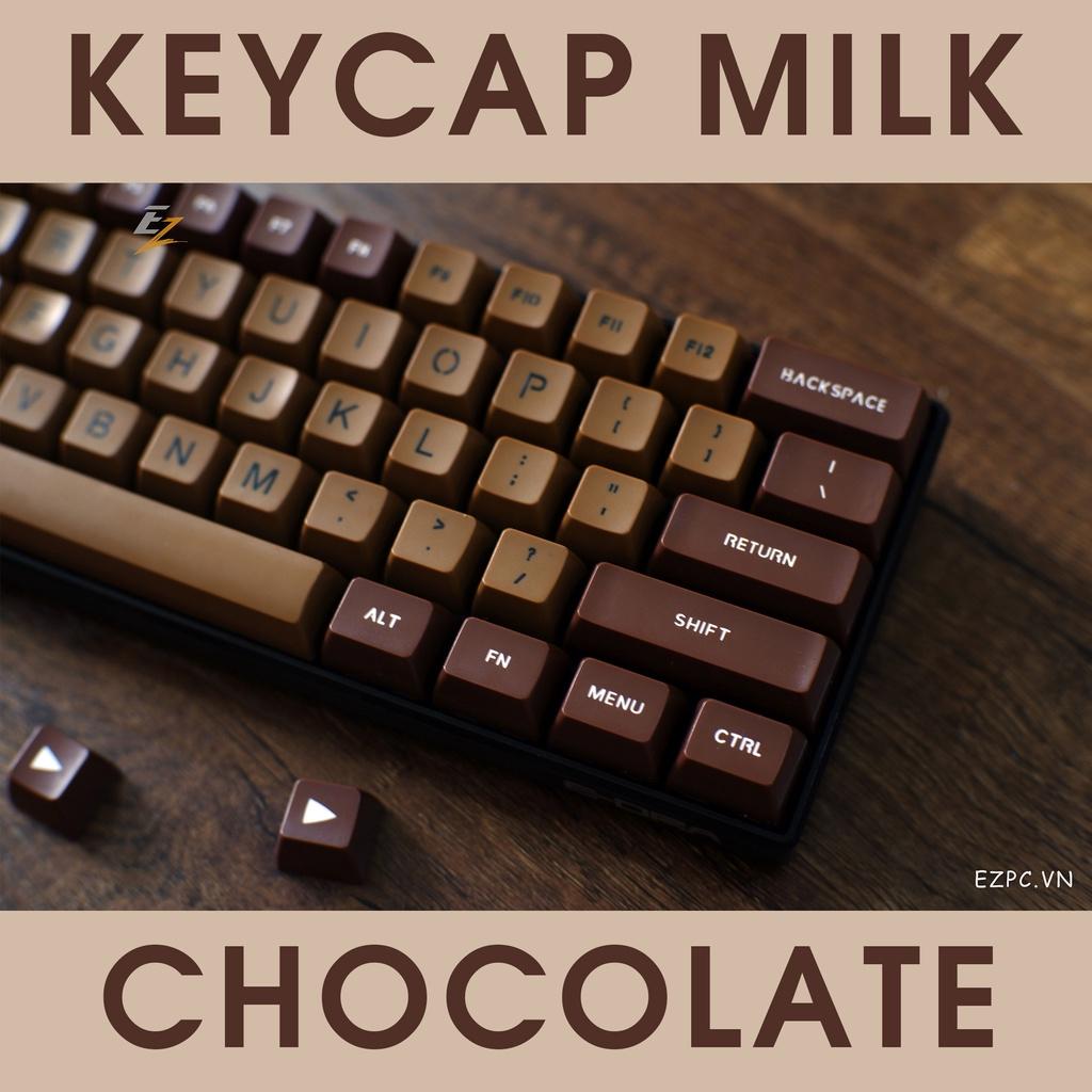 Keycap MILK CHOCOLATE 108 Phím Cho Bàn Phím Cơ