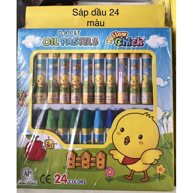 Sáp dầu Dooly 24 màu Hộp giấy, Sáp Con gà, Dooly Oil Pastel 24 màu