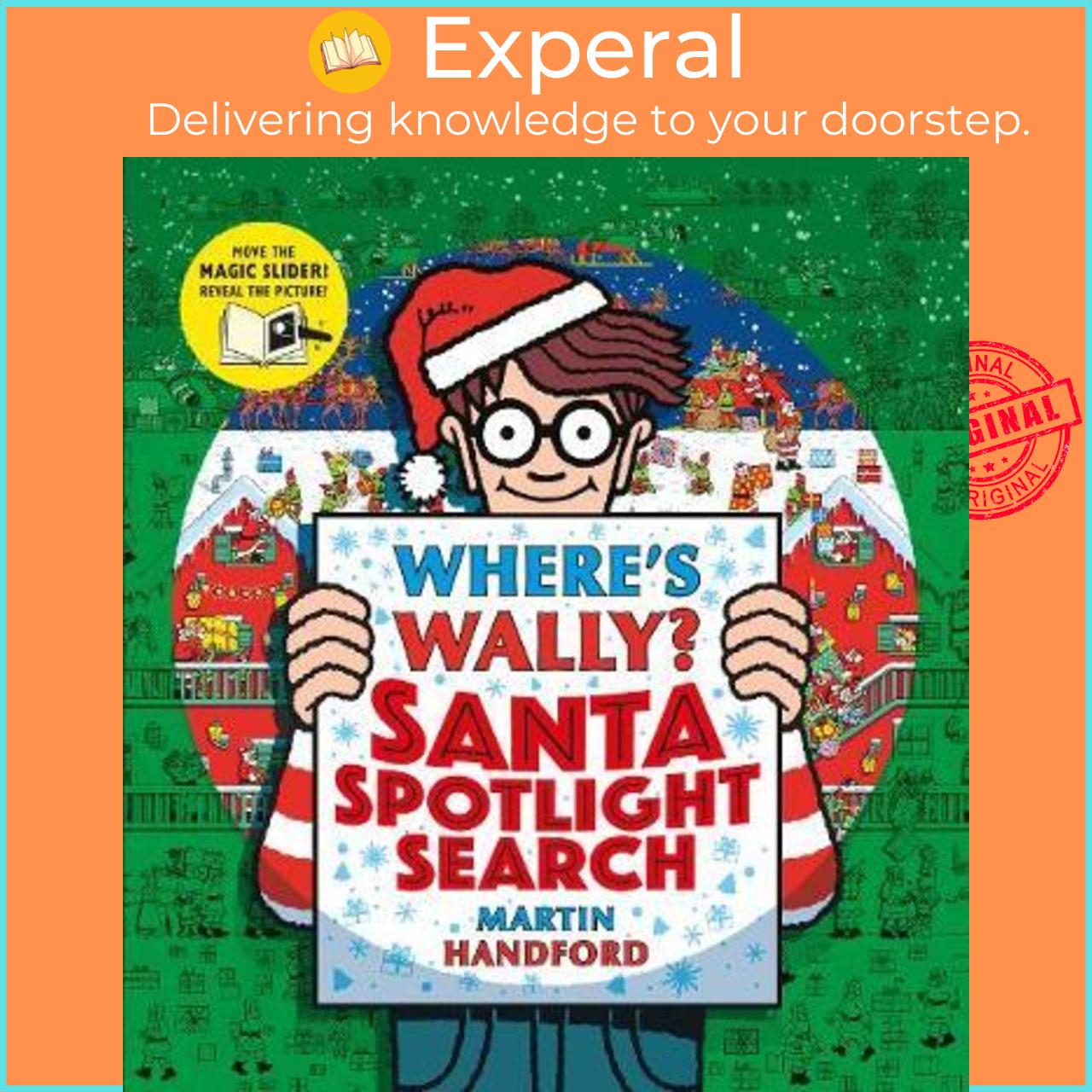 Hình ảnh Sách - Where's Wally? Santa Spotlight Search by Martin Handford (UK edition, hardcover)