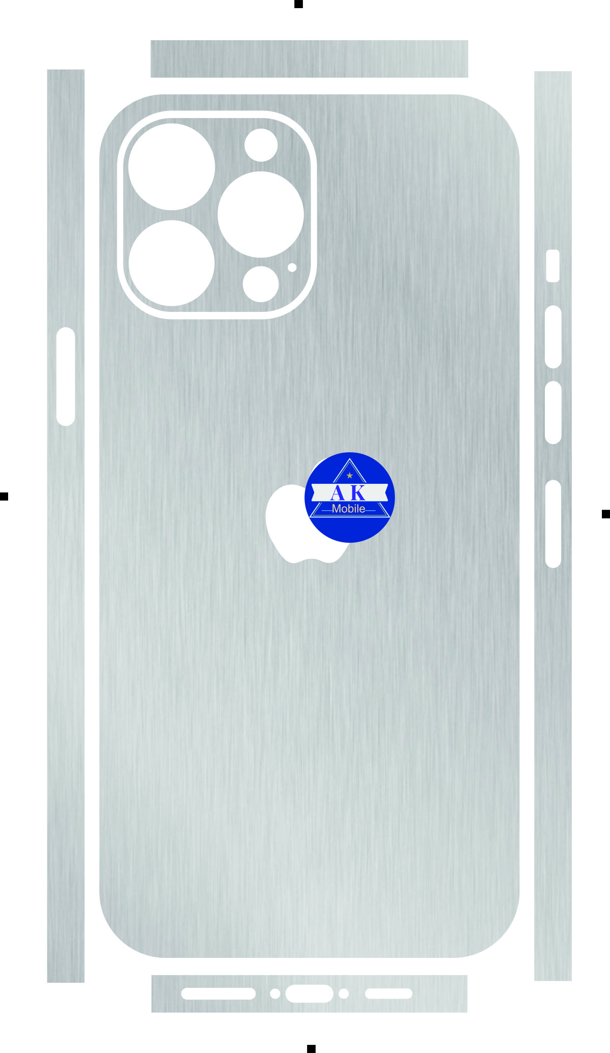 Miếng Dán skin lưng viền rời dành cho iphone 12 đến 14 pro max, bảo vệ chống trầy xước và làm đẹp tạo thêm diện mạo mới