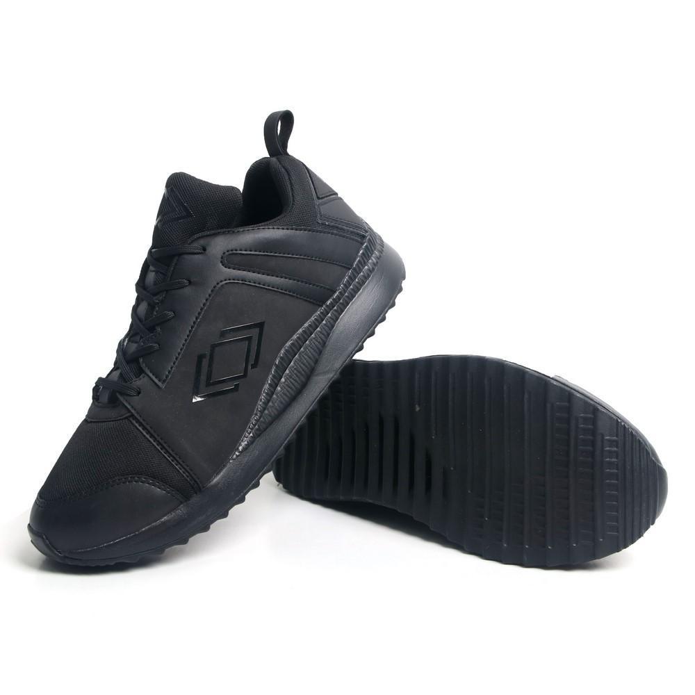 Giày thể thao nam full đen GN573 đế cao su chống trượt cao cấp Gấu Nâu