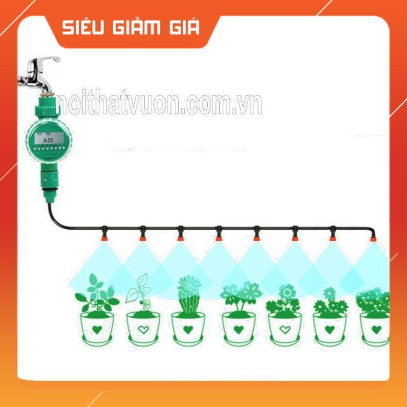 Hẹn giờ tưới - Đồng hồ hẹn giờ tưới cây tự động, chạy pin 1.5V 206502