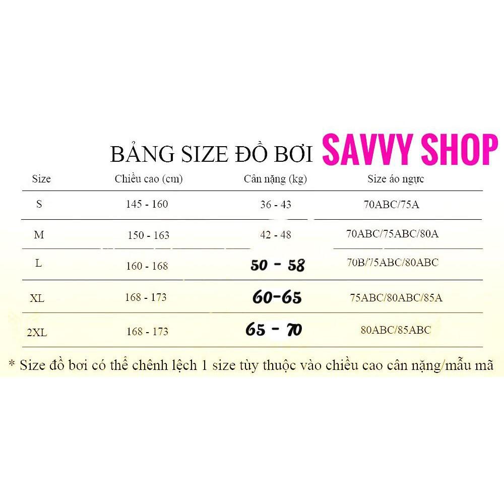 (Bigsize) Áo Bơi Ngoại Cỡ 1 Mảnh, Váy Bơi Tắm Biển Hàng Nhập, Monokini Che Bụng SAVVY SHOP