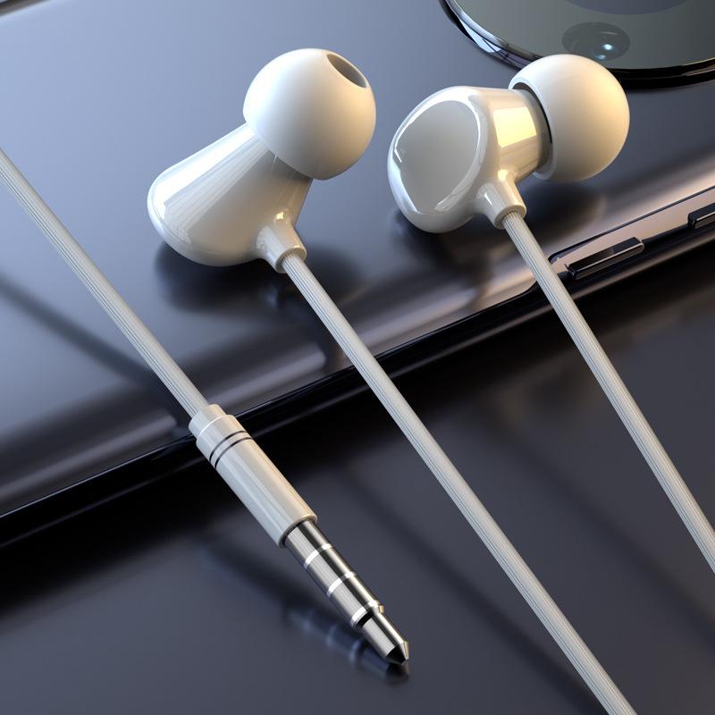 Tai nghe gốm có dây trong tai thuận lợi nhất tai nghe ngủ trong tai xiên âm thanh chất lượng cao với tai nghe điều khiển dây micrô