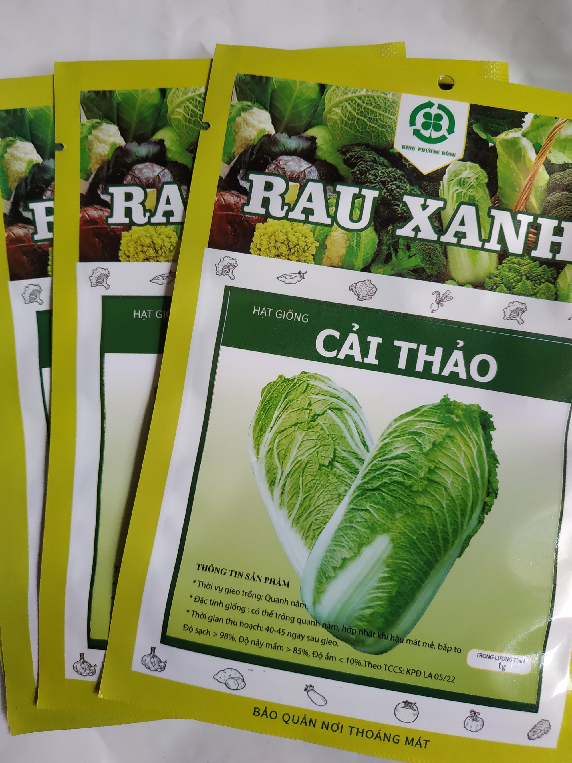 Combo 10 gói Hạt giống CẢI THẢO - gói 1 gram