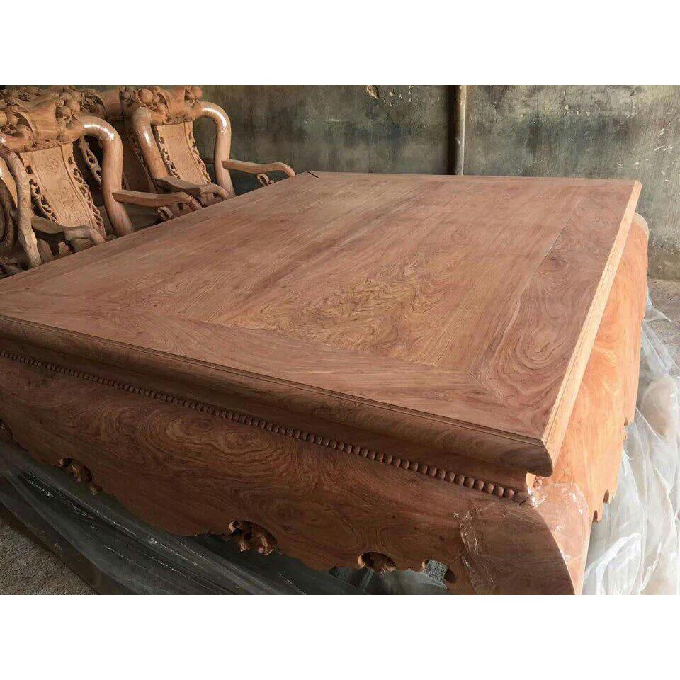 Sập Chân quỳ ngồi gỗ hương đá nam phi