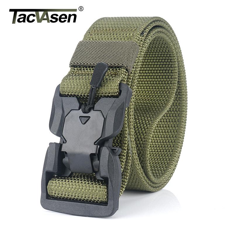 Tacvasen Đai Nylon Nam Chiến Thuật Quân Đội Dây Airsoft Quân Sự Chiến Đấu Thắt Lưng Nhanh Chóng Phát Hành Hạng Nặng Hệ Thống MOLLE Dây Gear