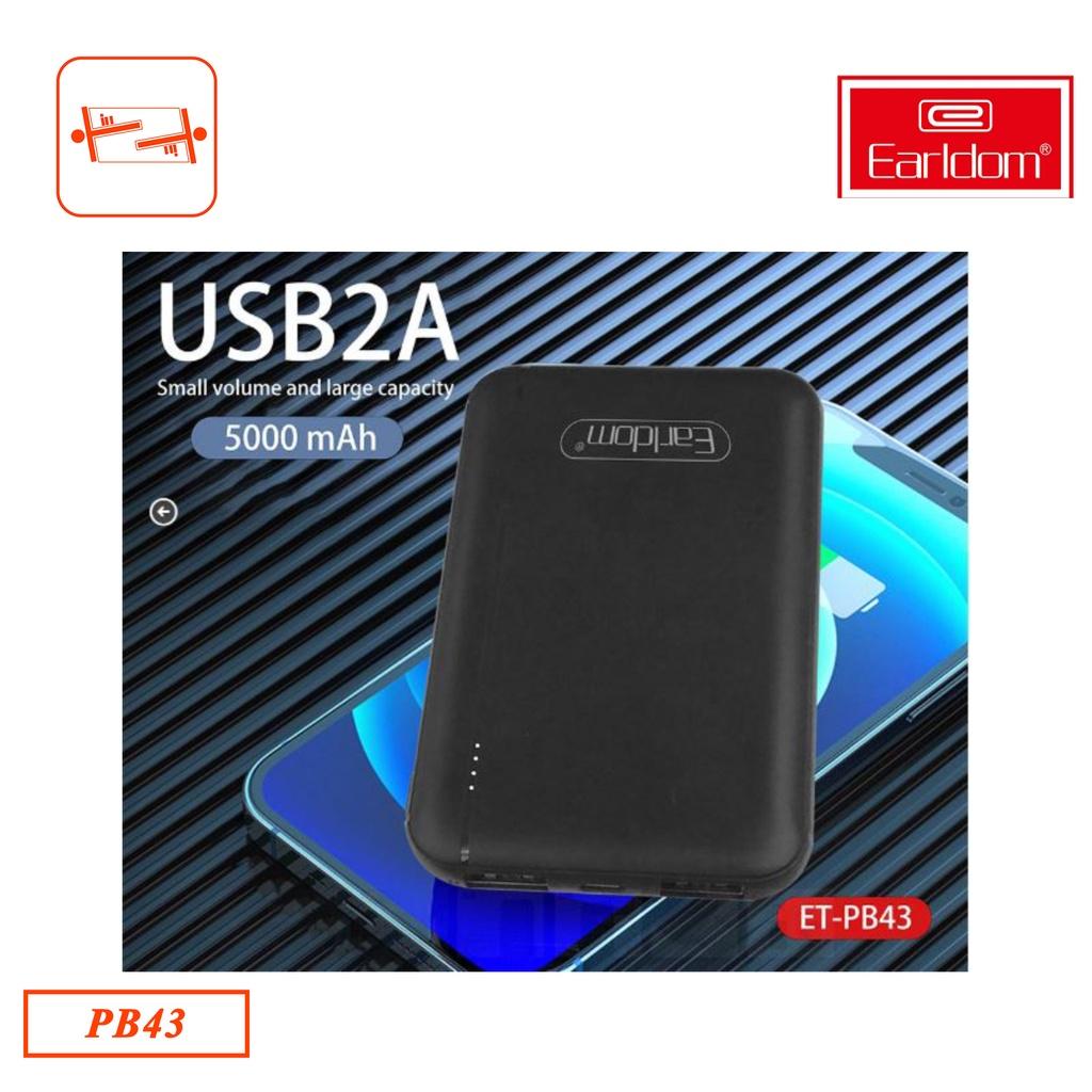 Sạc Dự Phòng Earldom dung lượng 5.000mAh PB - 43-Hàng chính hãng