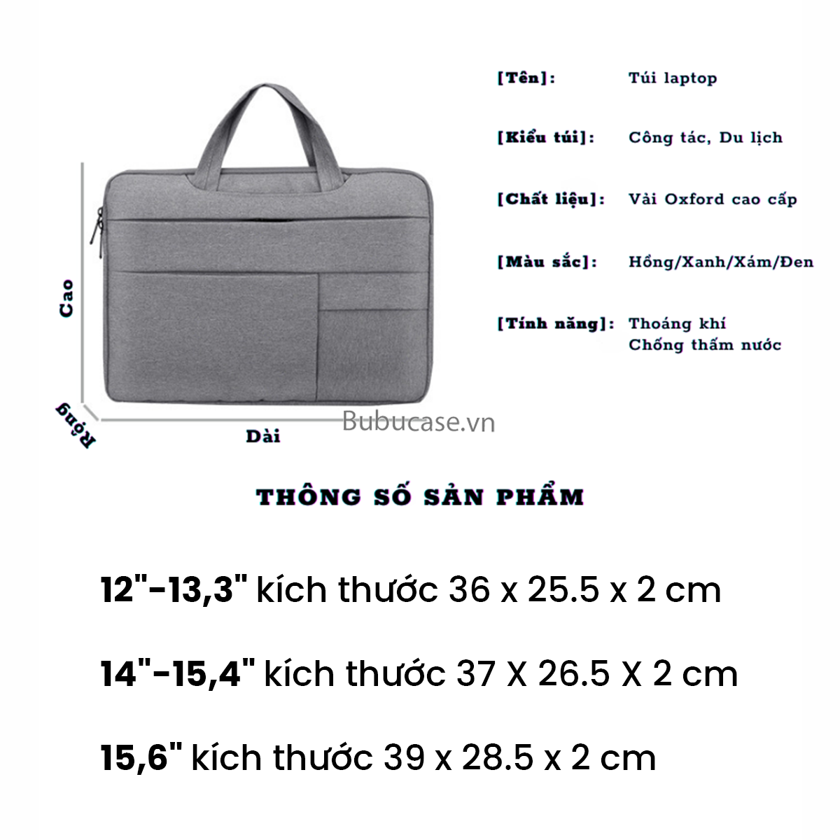 Túi Chống Sốc Macbook Laptop Cao Cấp - Cho 13.3 Inch, 14 Inch, 15 Inch, 15.6 Inch, 16 Inch -