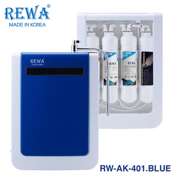 Máy Lọc Nước Hàn Quốc Công nghệ Nano/VF REWA - RW-NA-401.BLUE - Hàng chính hãng