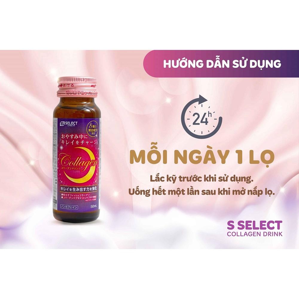 Combo 5 Hộp Nước Uống Đẹp Da Collagen S Select Nhật Bản Liệu Trình Trẻ Hóa, Dưỡng Sáng Da Hoàn Hảo
