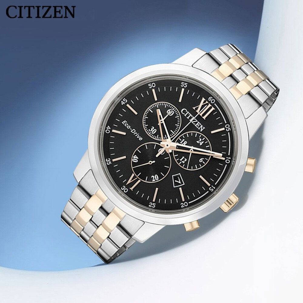 Đồng Hồ Nam Citizen Dây Thép Không Gỉ AT2304-50E - Mặt Đen