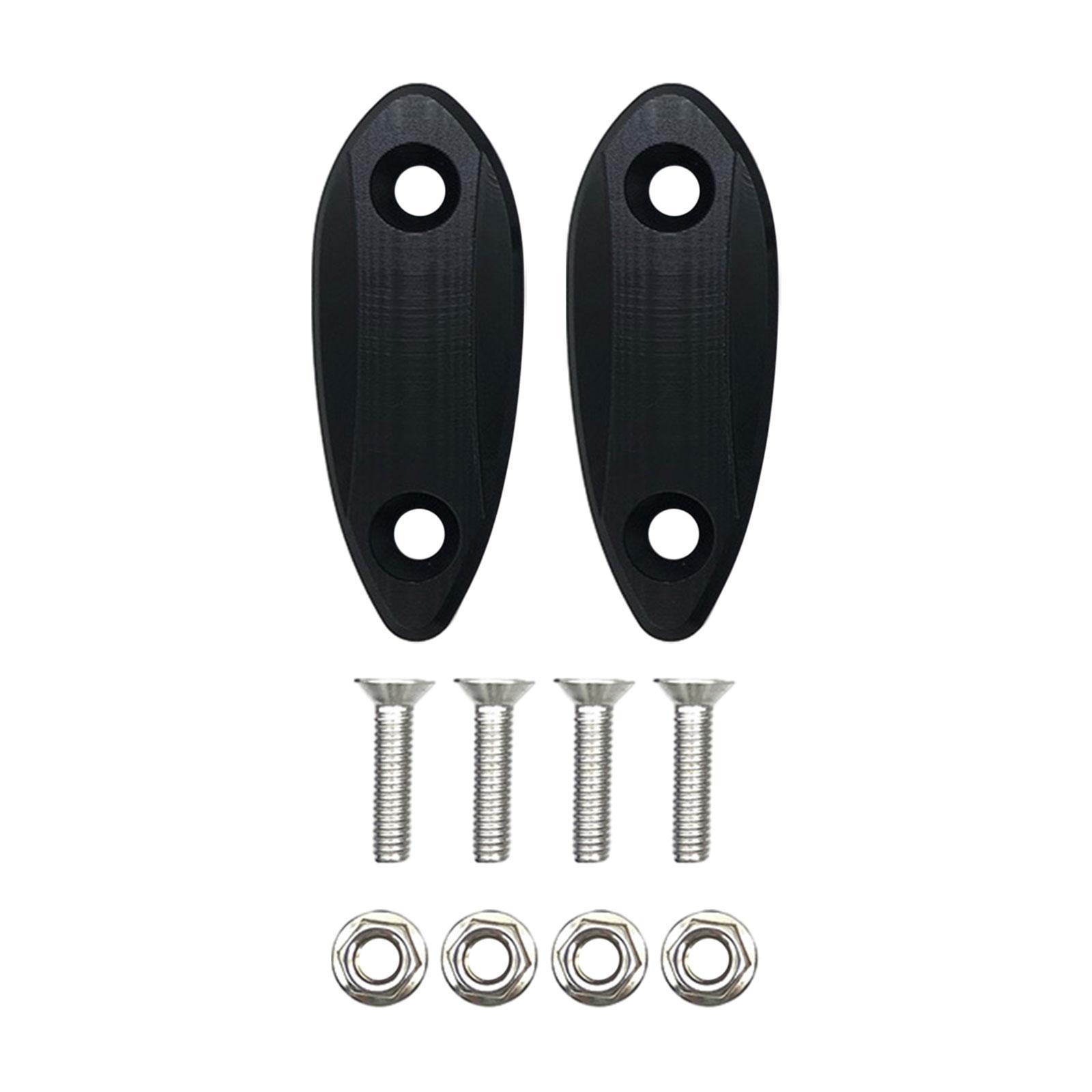Motorcycle Rearview Mirror Block Off Base Plates Set Motorcycle Decorative Mirror Code Mirror Decorative Mount Cover Caps