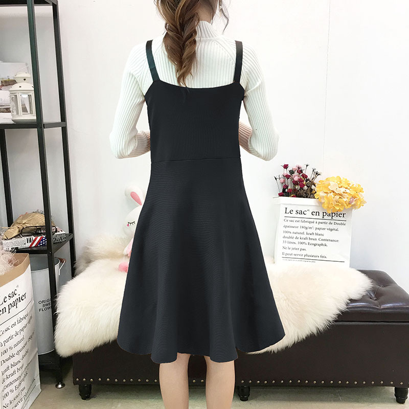 Đầm len nữ 2 dây bèo ngực dáng xoè xinh xắn Haint Boutique Da13