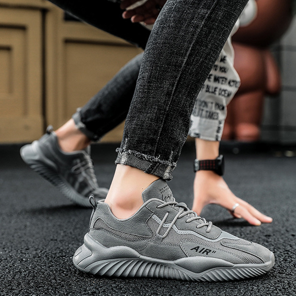 Giày nam GN336 - giày sneaker nam cao cấp da kết hợp vải lưới thoáng khí kiểu dáng thể thao trẻ trung, đơn giản, năng động, cá tính