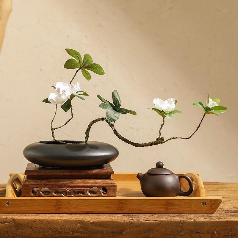 Bình sứ cắm hoa cổ phong ko kèm chông