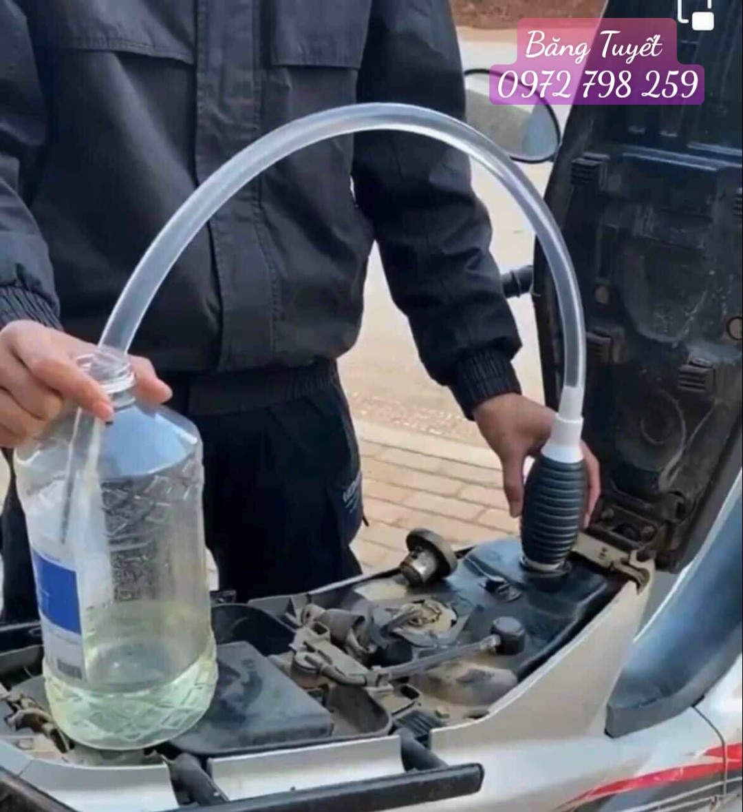 Ống hút xăng dầu chất lỏng bóp tay - Dụng cụ bơm hút rượu xăng dầu chất lỏng bóp tay , hút chất lỏng bóp tay