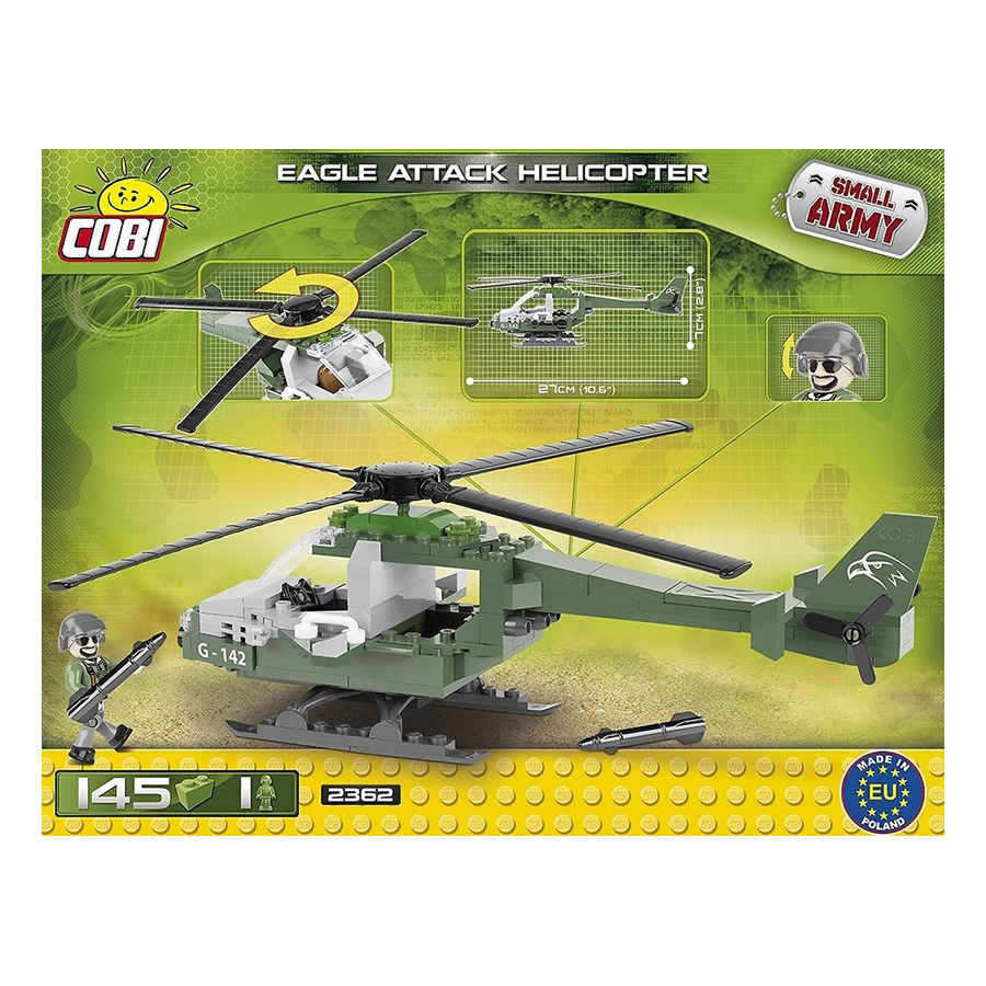 Đồ chơi lắp ráp trực thăng chiến đấu Cobi 2362