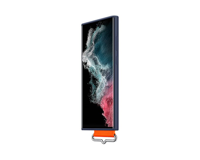 Ốp lưng Silicone kèm dây đeo dành cho điện thoại Samsung Galaxy S22 Ultra 5G