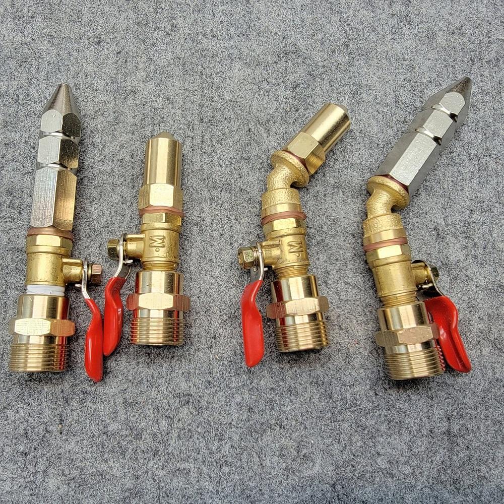 Đầu béc rửa máy lạnh điều hòa dùng cho máy rửa xe chỉnh áp - đầu chỉnh hình trụ - ngắn/cong