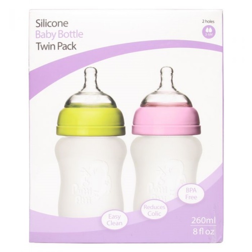 Hộp 2 bình sữa silicone Putti Atti 260ml cho bé yêu - Hàng chính hãng Hàn Quốc