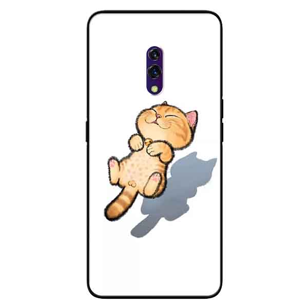 Ốp lưng in cho Realme X Mẫu Mèo Vàng