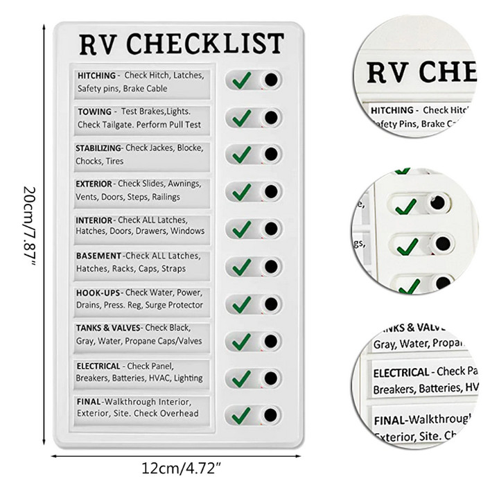 Bảng Ghi Chú Checklist Nhanh ELDER CARE, MY CHORES, RV CHECKLIST