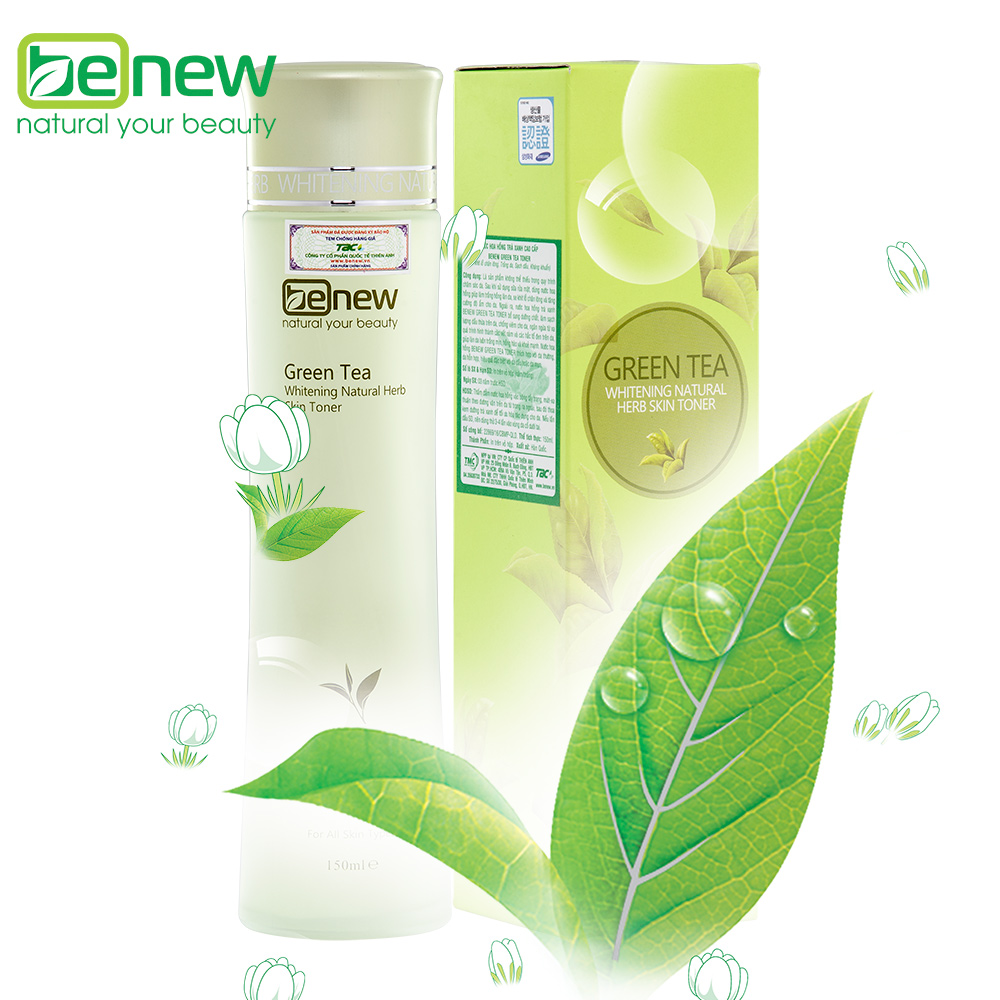 Nước Hoa Hồng Làm Sạch Da Và Dưỡng Ẩm Cao Cấp Trà Xanh Benew Green Team (150ml) - Hàn Quốc Chính Hãng