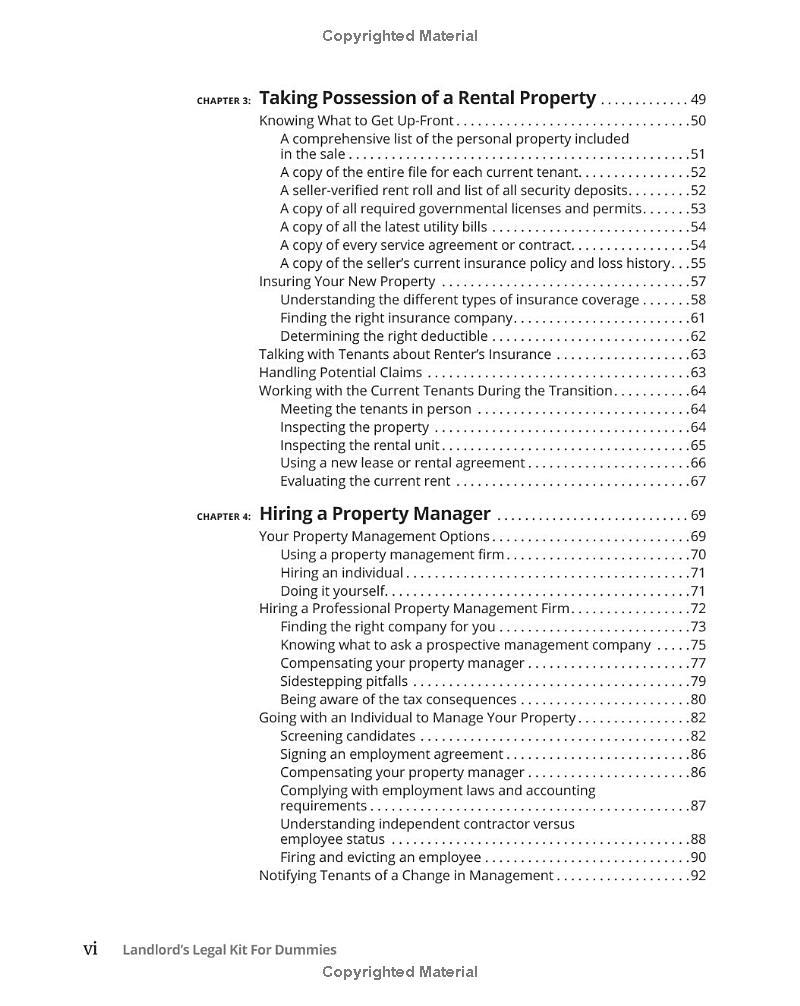 Sách ngoại văn: Landlord's Legal Kit For Dummies