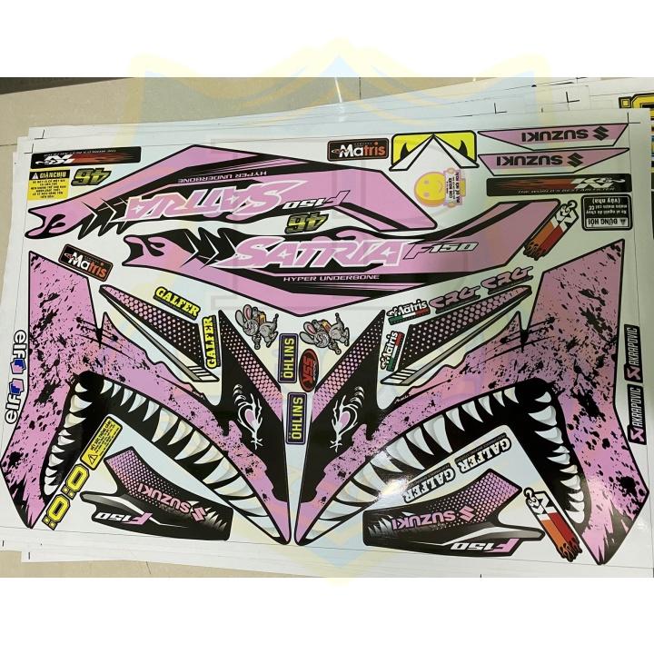 Tem rời dành cho satria fi cá mập đen