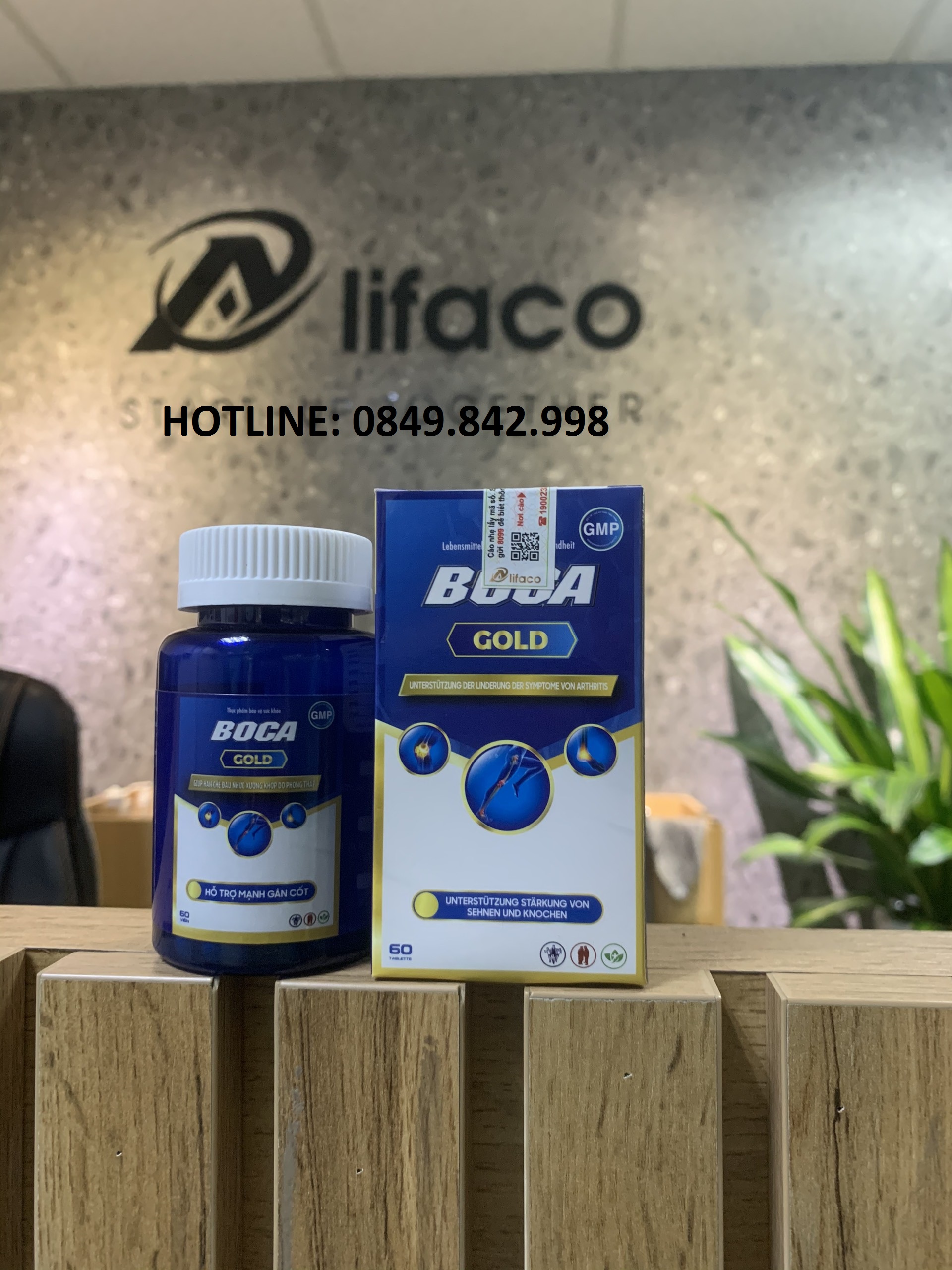 BOCA GOLD hỗ trợ mạnh gân cốt ALIFACO giúp hạn chế đau nhức xương khớp do phong thấp