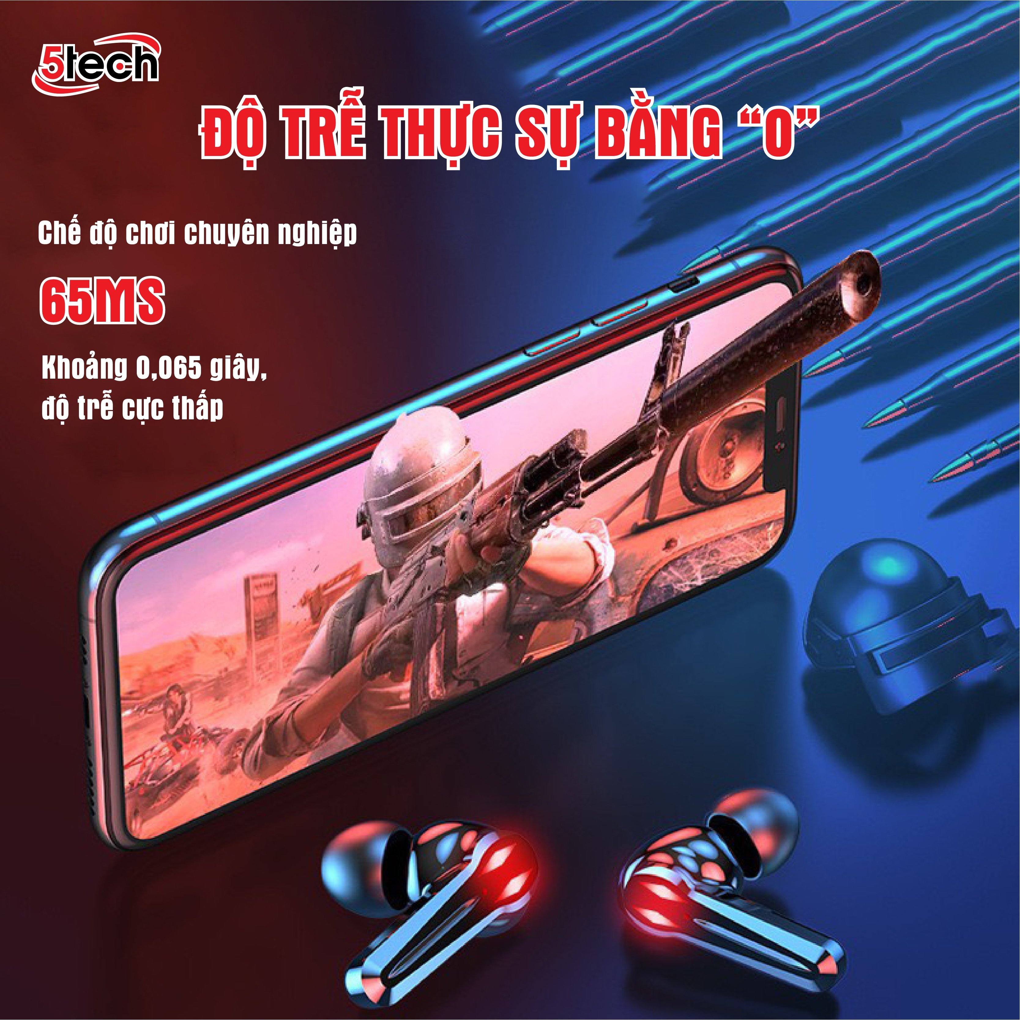 Tai nghe bluetooth gaming monster 5TECH hàng chính hãng, tai phone không dây pin trâu với màn hình LED RGB tráng gương nghe nhạc cưc hay