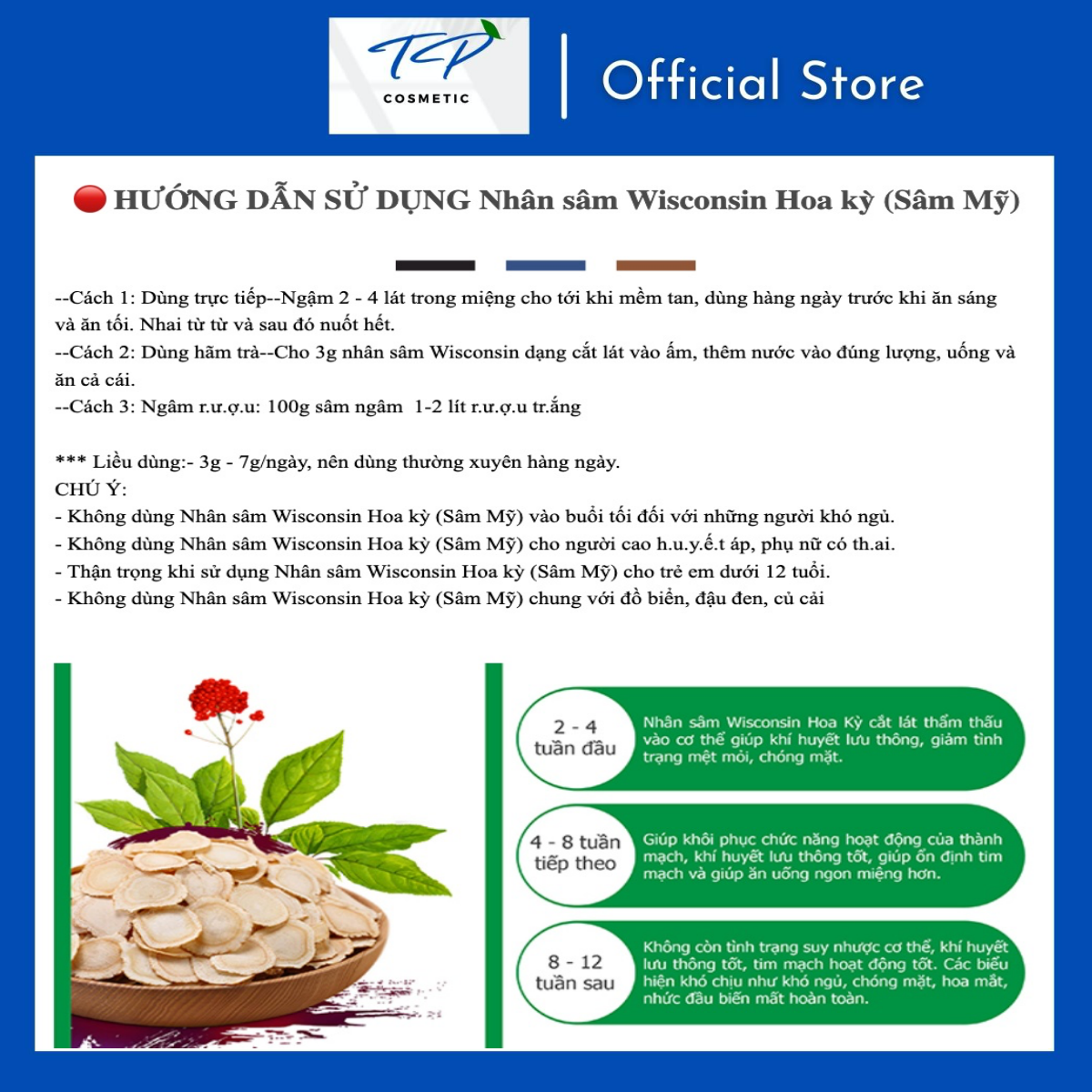 Nhân Sâm Wisconsin Hoa Kỳ (Sâm Mỹ) Nguyên Củ 50g, 100g: Bồi Bổ Sức Khỏe, Tăng Sức Đề Kháng, Điều Hòa Lipid Máu.